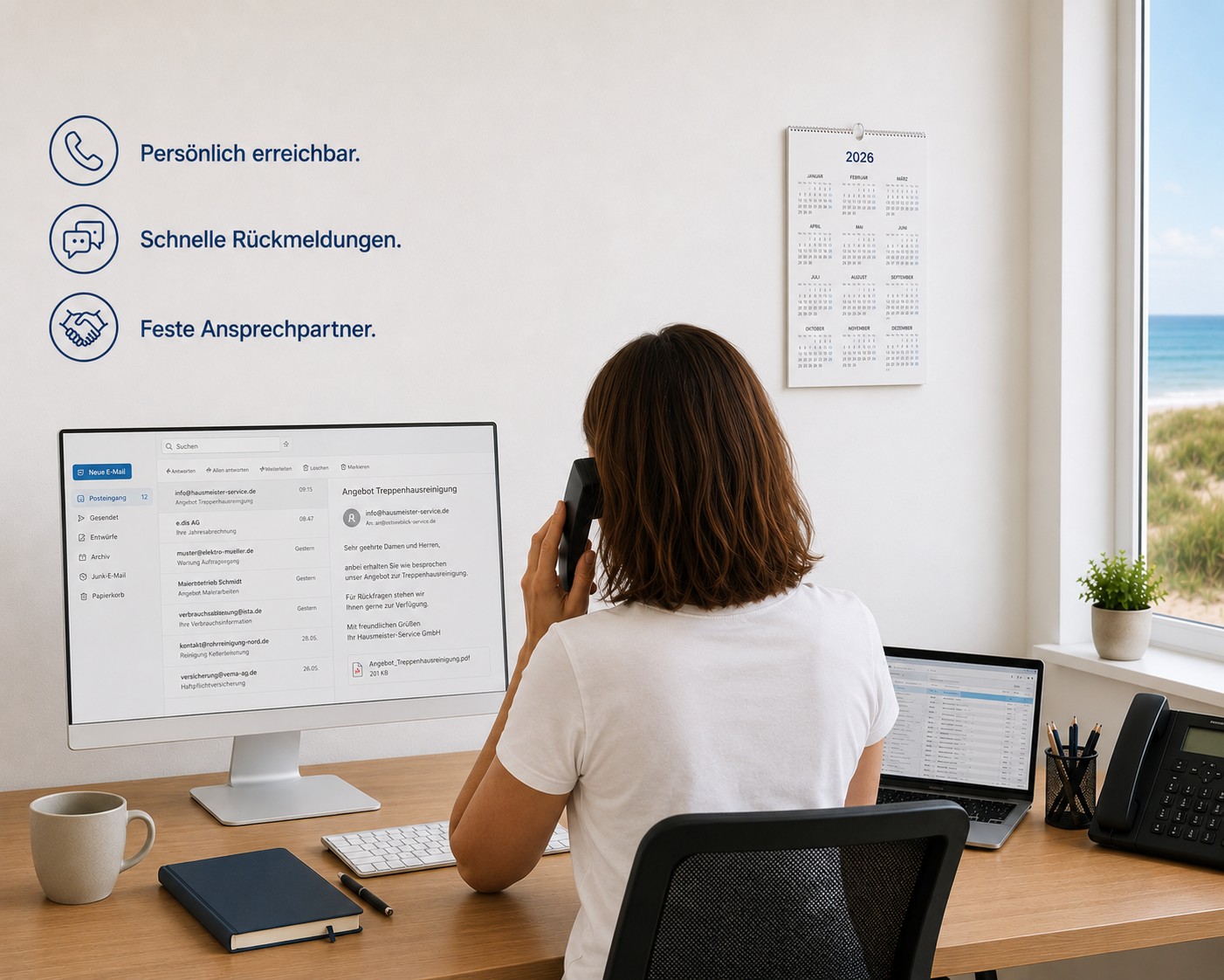 Gute Erreichbarkeit schafft Vertrauen