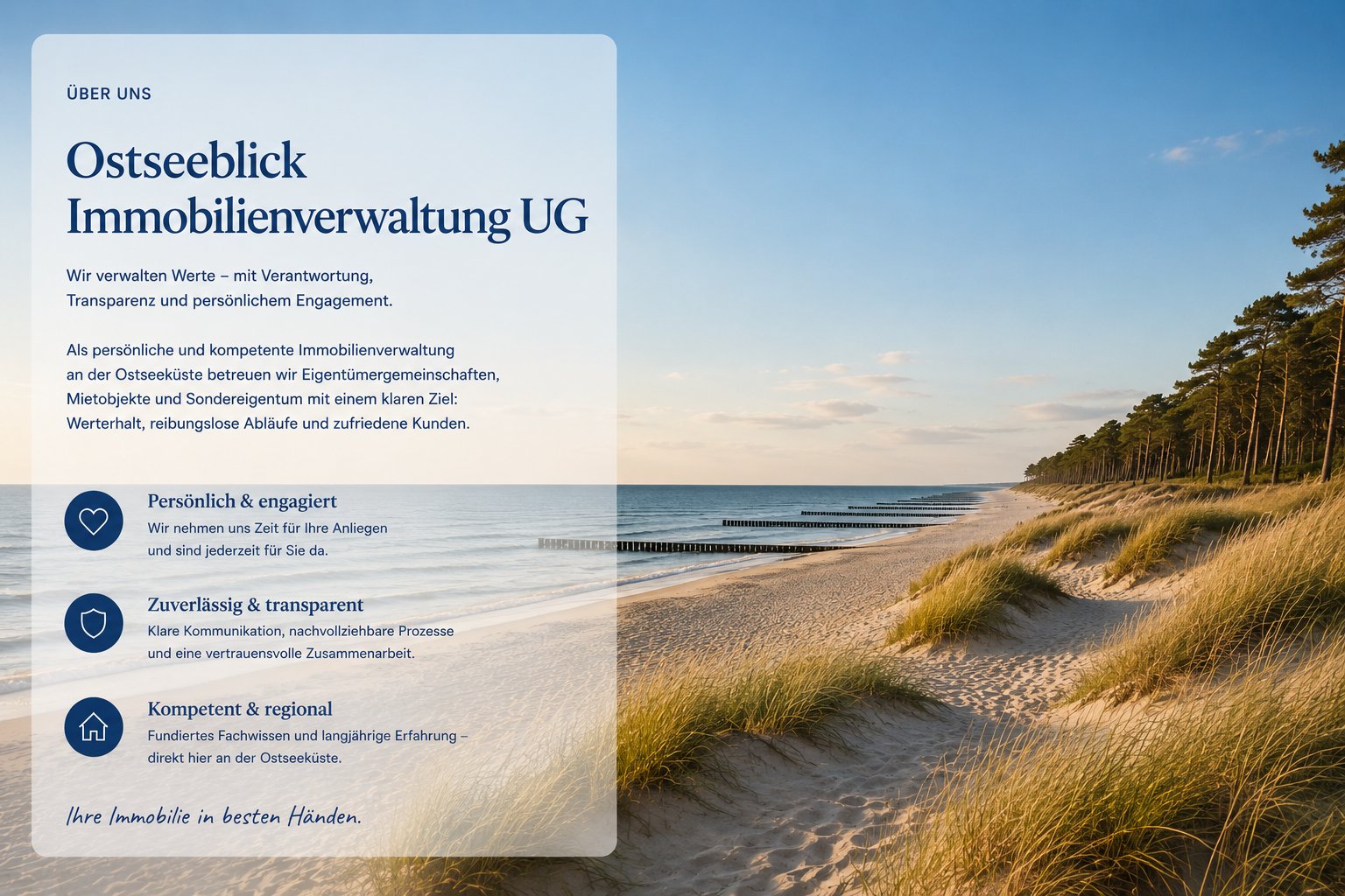 Willkommen bei Ostseeblick Immobilienverwaltung